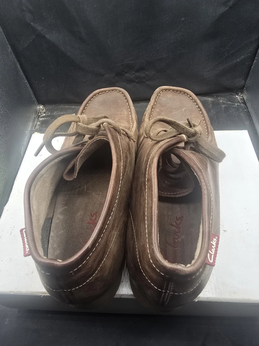 Clarks Brown Leather Men's Chukka Boots